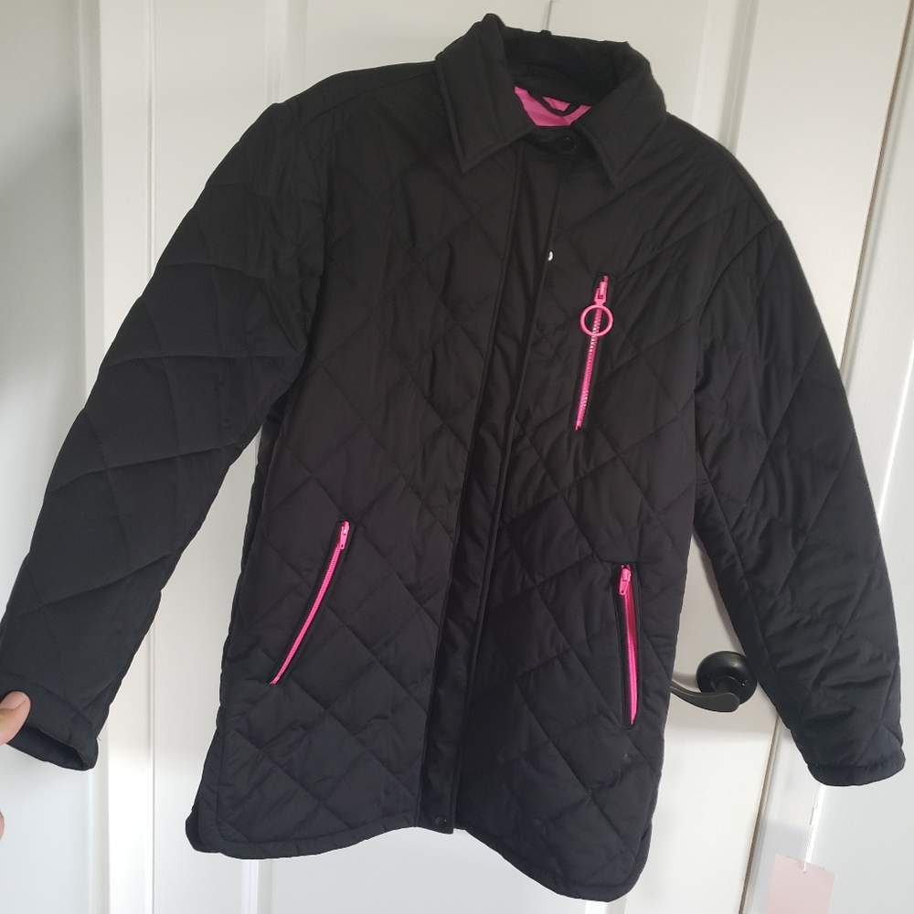 AVEC LES FILLES Black Quilted Thermal Puff Jacket - Picture 2 of 8